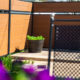 Modern Composite Horizontal Semi Privacy Fence with Aluminum Posts and Rails