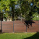 Modern Composite Horizontal Privacy Fence with Aluminum Posts and Rails