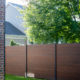 Modern Composite Horizontal Privacy Fence with Aluminum Posts and Rails
