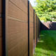 Modern Composite Horizontal Privacy Fence with Aluminum Posts and Rails