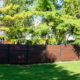 Modern Composite Horizontal Privacy Fence with Aluminum Posts and Rails