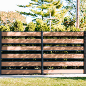 wpc wood plastic composite fence modern euro fences chicago