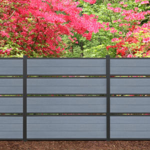 wpc wood plastic composite fence modern euro fences chicago