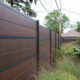 Modern Composite Horizontal Privacy Fence with Aluminum Posts and Rails