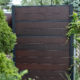 Modern Composite Horizontal Privacy Fence with Aluminum Posts and Rails