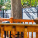 Modern Composite Horizontal Privacy Fence with Aluminum Posts and Rails