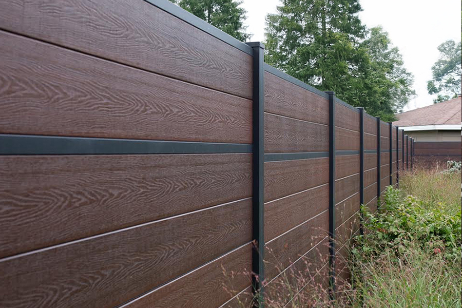 Aspen Brown Classic Privacy Composite Fence