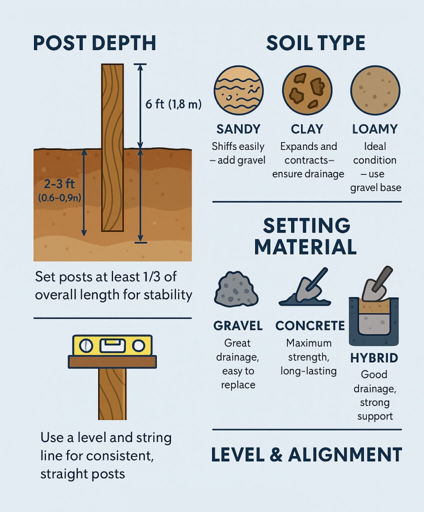Setting Fence Posts in Different Soil Types Like a Pro - Greenwood ...