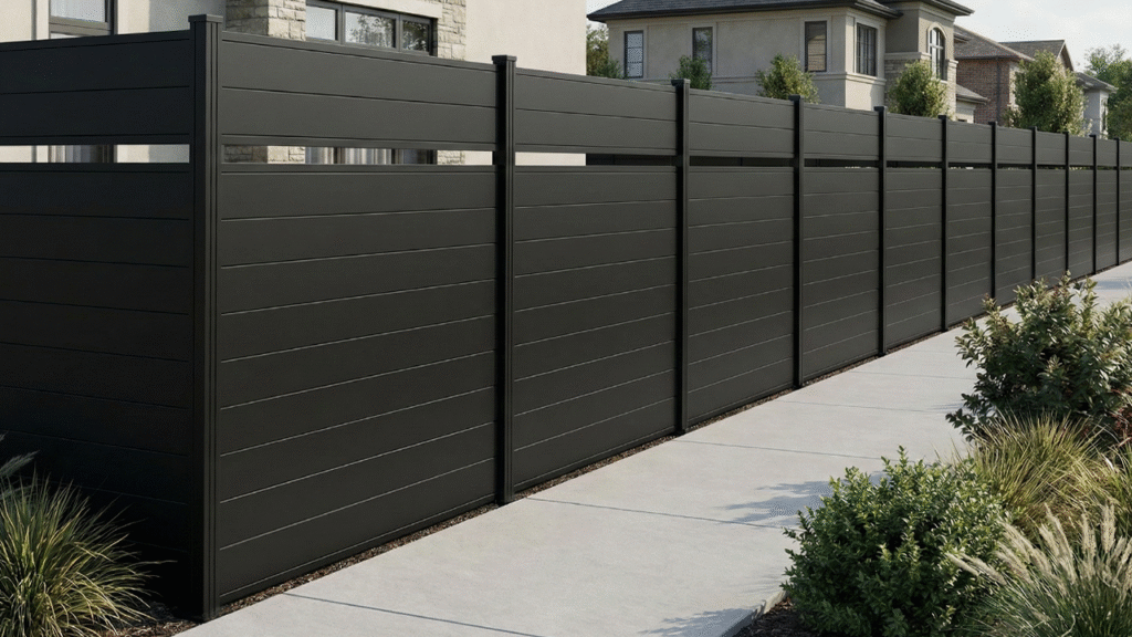 Aluminum Classic Semi Privacy Fence GWF 1 Aluminum Classic Semi Privacy Fence GWF 1