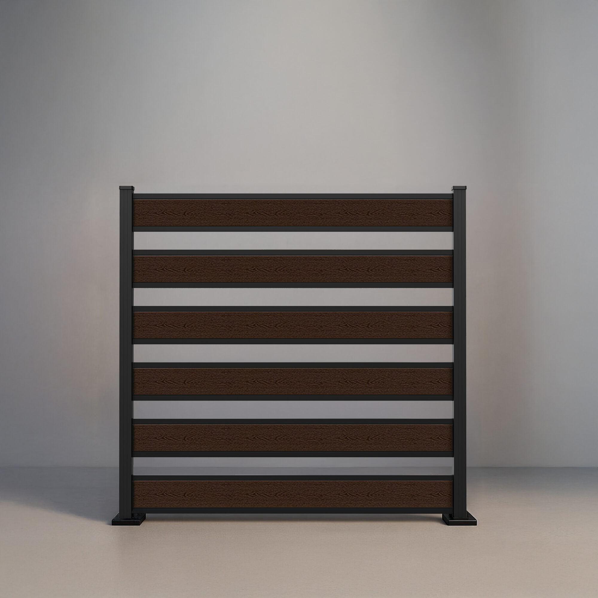 greenwood fence horizontal picket modular composite fencing product visual