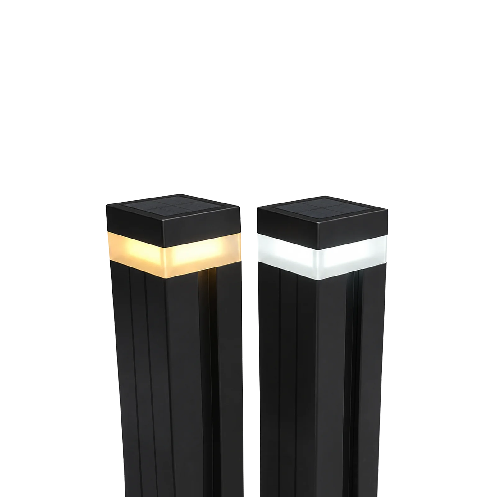 Greenwood Fence solar LED post cap for the 2.75-inch (70mm) Standard Fence Post, available in Warm Ambient Yellow and Cool White accent lighting