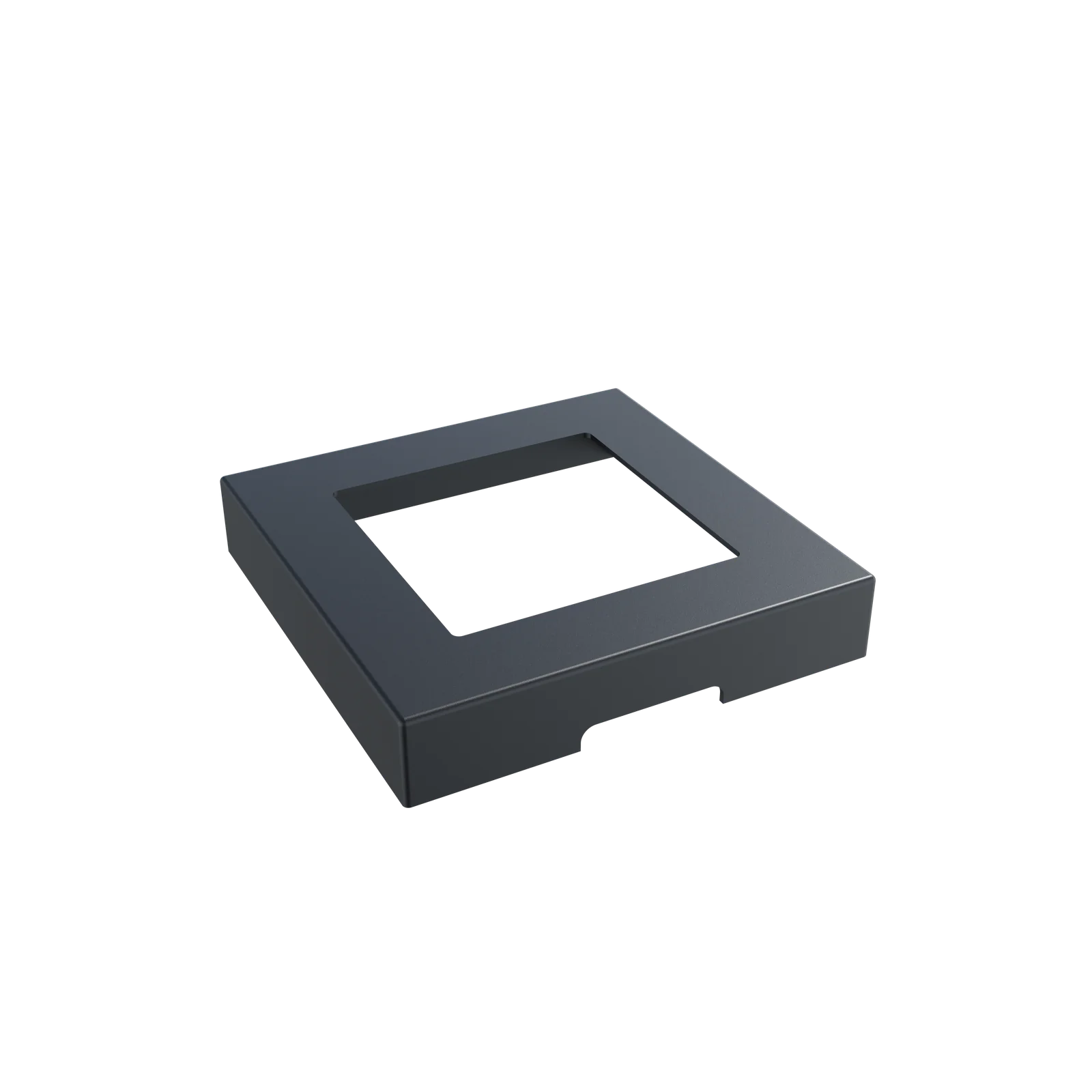 Greenwood Fence Aluminum Base Plate Cover matte black cast-aluminum for 4 inch Commercial HP Post