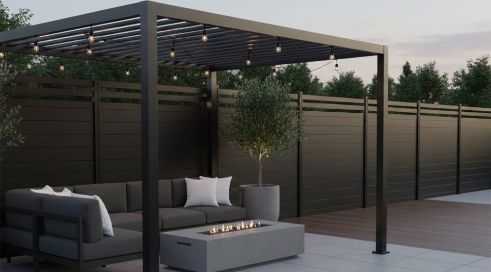 Aluminum Deluxe Trellis Fence GWF 1 Web