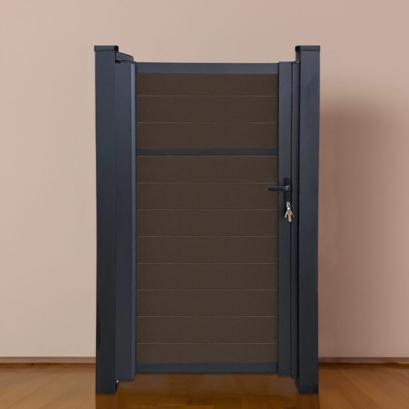Aluminum Gate Aspen Brown Aluminum Boards