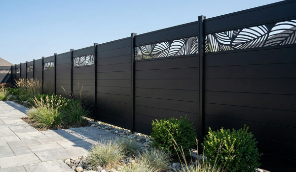 Aluminum Leaf Lattice Fence GWF