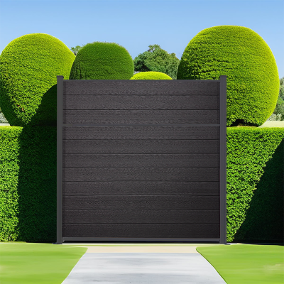 Classic Privacy Composite Fence Charcoal 6ft