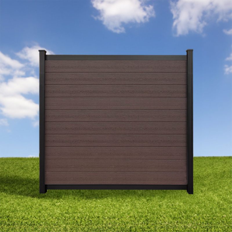 Elite Deluxe Composite Privacy Fence Aspen Brown 6