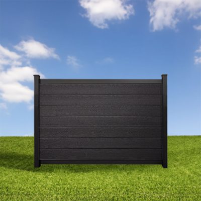 Elite Deluxe Composite Privacy Fence Charcoal 4