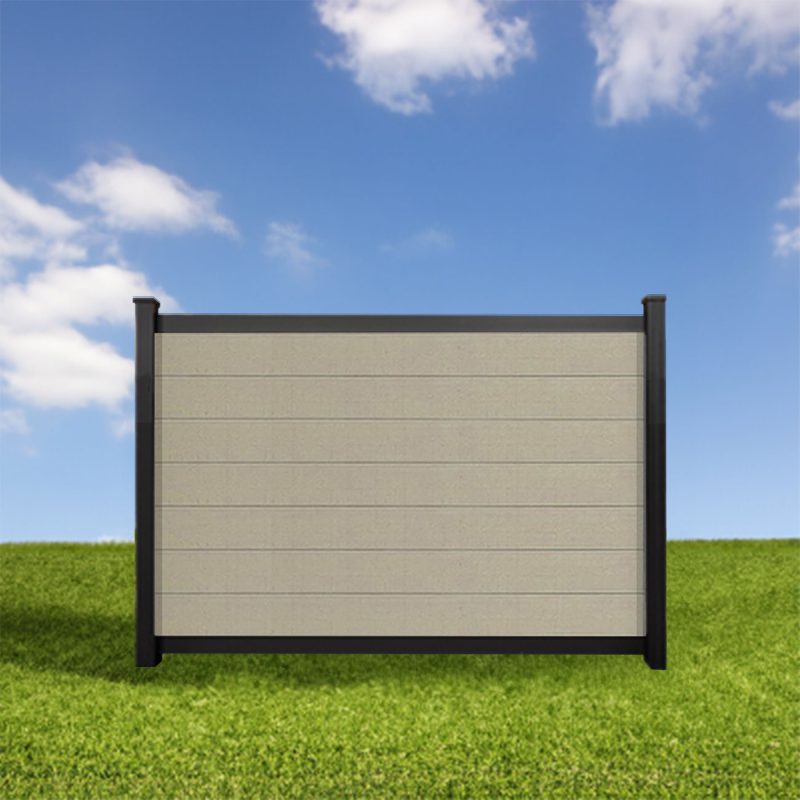 Elite Deluxe Composite Privacy Fence Sandy Birch 4