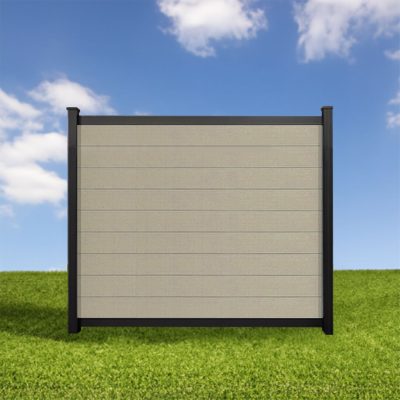 Elite Deluxe Composite Privacy Fence Sandy Birch 5