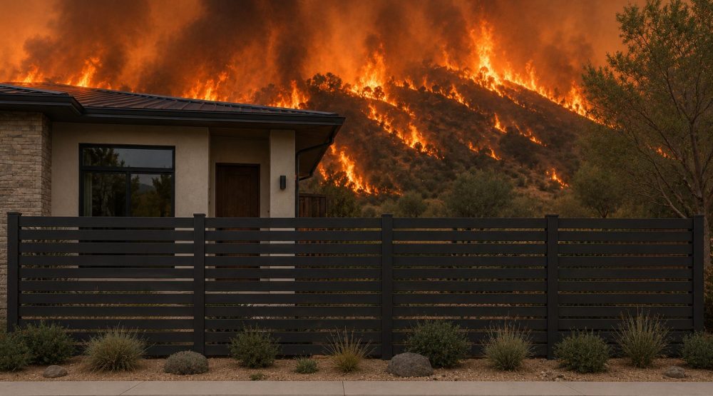 Fire resistant fence california