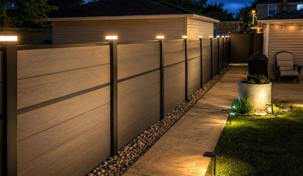 LED Lights for composite fence