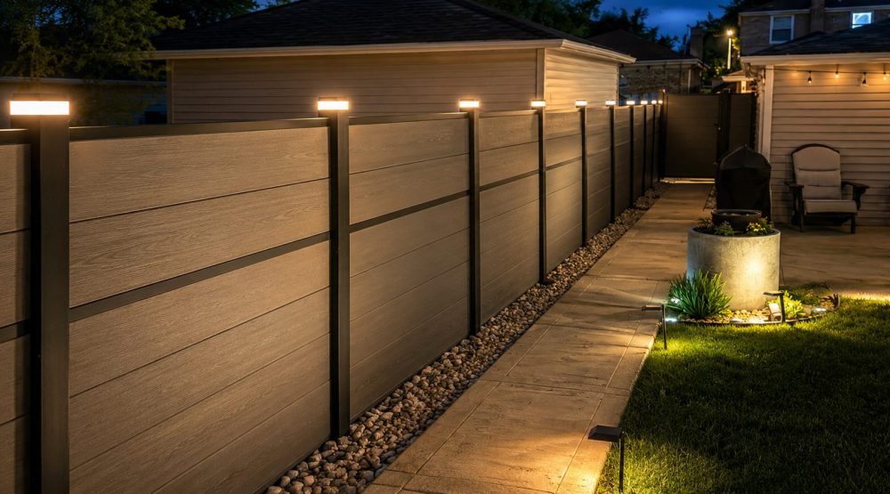 LED Lights for composite fence