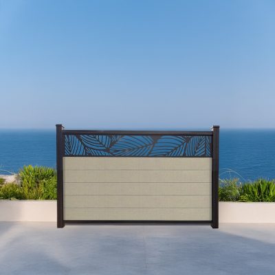 Leaf Lattice Composite Fence Sandy Birch 4ft GWF