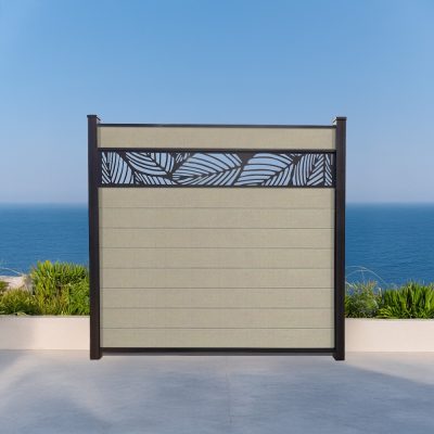 Leaf Lattice Composite Fence Sandy Birch 6ft GWF