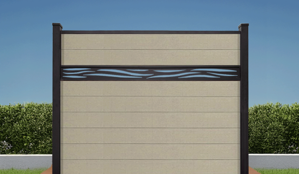 Waveform Lattice Composite Sandy Birch Fence 5