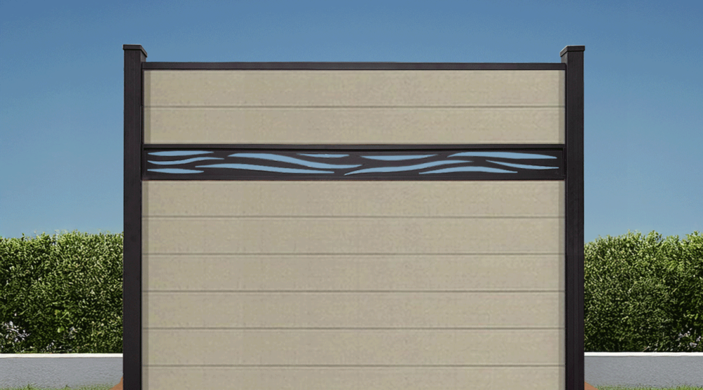 Waveform Lattice Composite Sandy Birch Fence 5