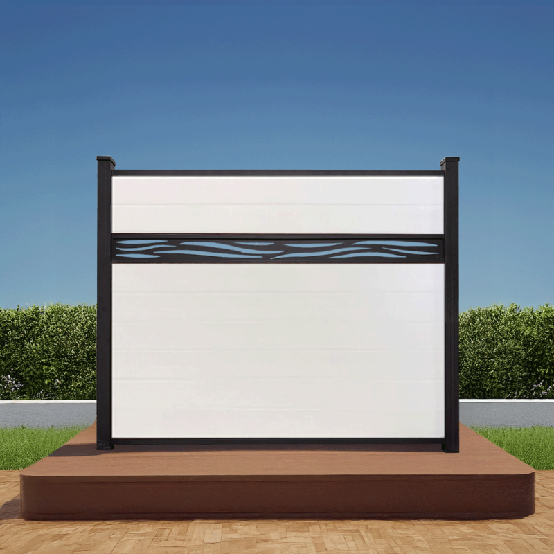 Waveform Lattice Vinyl Mykonian White Fence 5