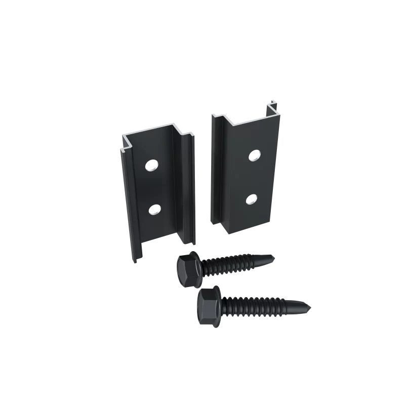 Greenwood Fence 2 inch Starter Spacer matte black aluminum universal ground clearance for bottom rail positioning