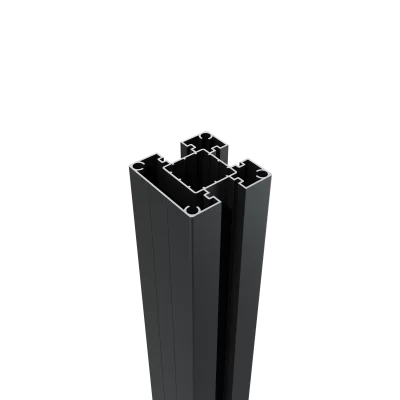 Greenwood Fence 2-3/4 inch Standard Post 10-foot aluminum three-slot design for line end corner and intersection configurations