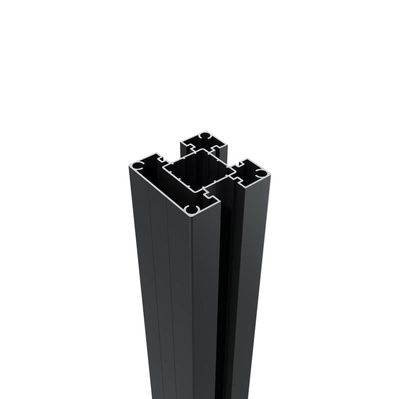Greenwood Fence 2-3/4 inch Standard Post 10-foot aluminum three-slot design for line end corner and intersection configurations