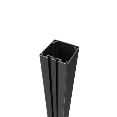 Greenwood Fence 4x4 (100mm) Gate Post 10-foot aluminum with two integrated hinge channels for single composite gates up to 4 feet wide