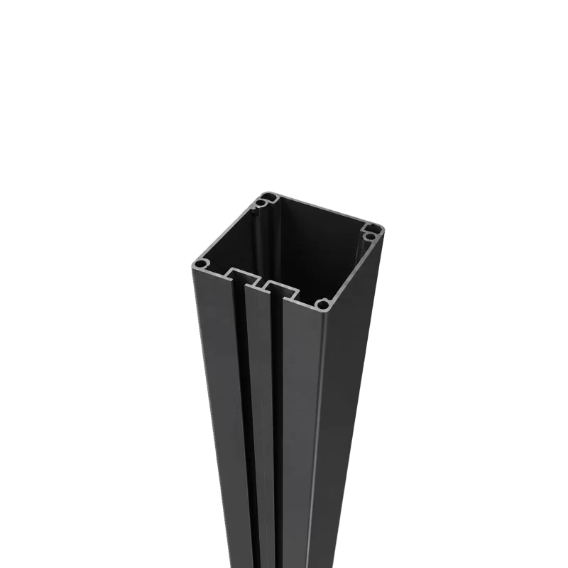 Greenwood Fence 4x4 (100mm) Gate Post 10-foot aluminum with two integrated hinge channels for single composite gates up to 4 feet wide