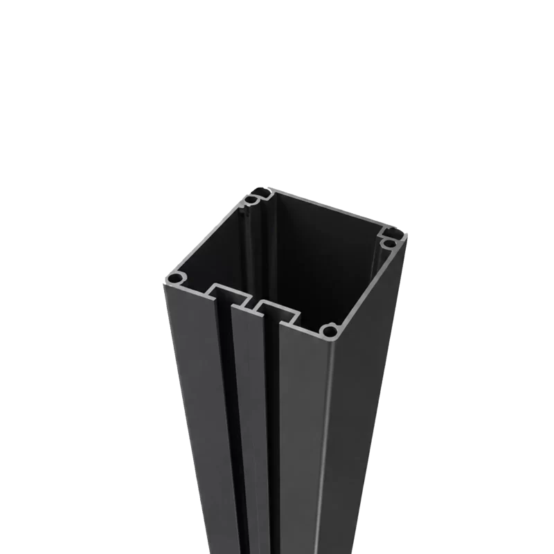 Greenwood Fence 6x6 (150mm) Gate Post 10-foot aluminum with two integrated hinge channels for large single and double gates
