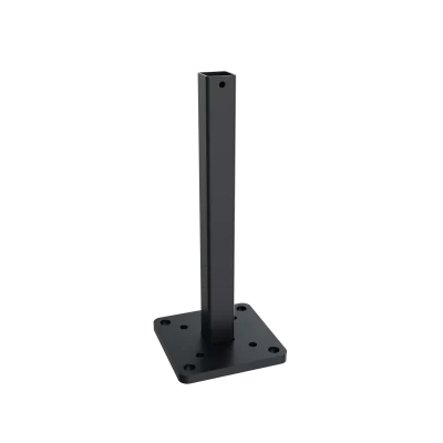 Greenwood Fence steel base plate for surface-mount 2-3/4 inch aluminum post