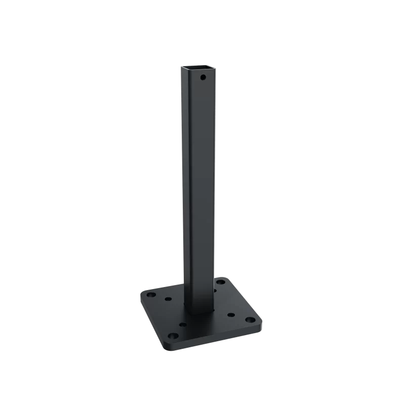 Greenwood Fence steel base plate for surface-mount 2-3/4 inch aluminum post