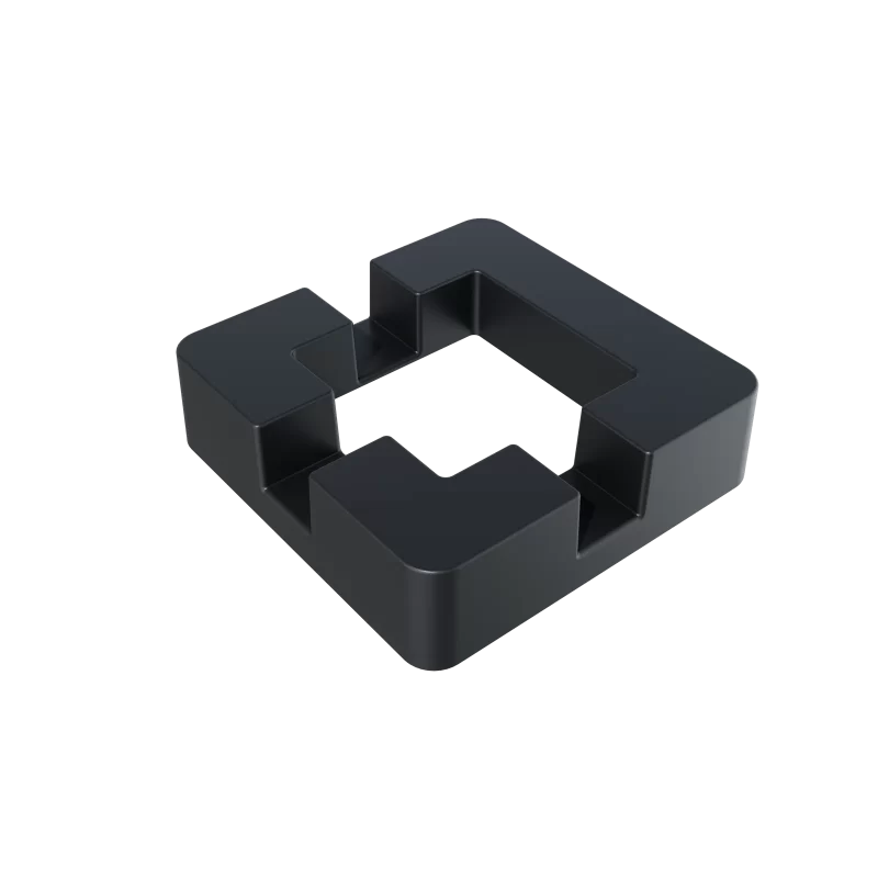 Greenwood Fence aluminum base plate cover matte black cast-aluminum three-slot design for 2-3/4 inch Standard Post