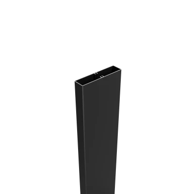 Greenwood Fence Deluxe Aluminum Slat for modular composite, vinyl, and aluminum fence systems with matte black powder-coated finish