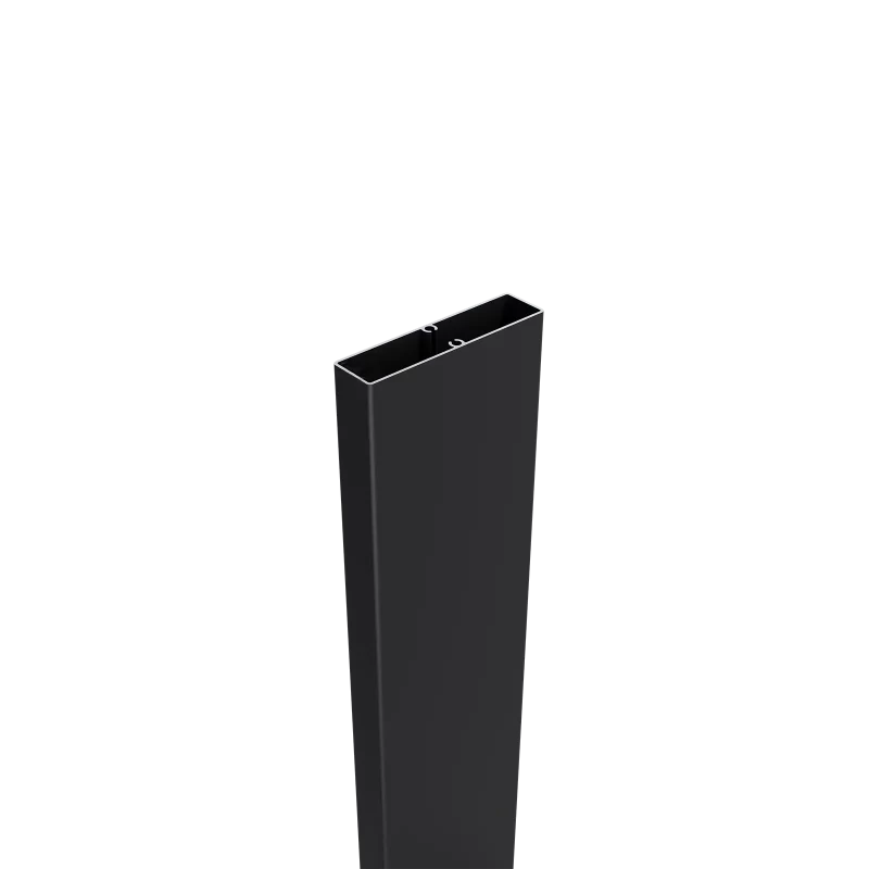 Greenwood Fence Deluxe Aluminum Slat for modular composite, vinyl, and aluminum fence systems with matte black powder-coated finish